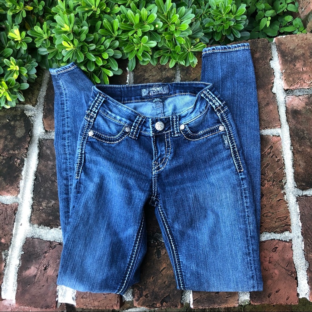 Silver Suki Jegging medium wash jeans size  24